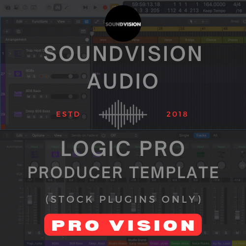 Logic Pro Vision Series 🎹 – Stock Plugin Production Templates for Producers
