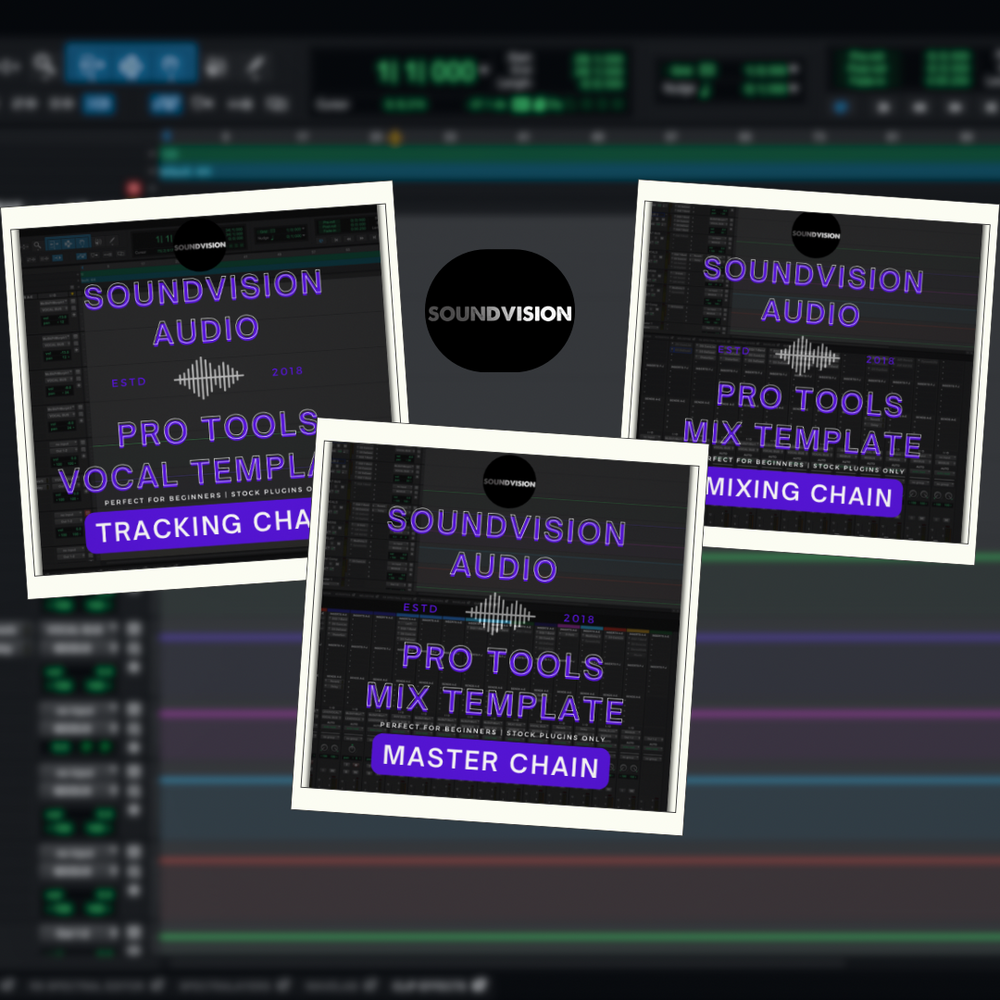 Pro Tools Custom Workflow Templates: 3 Editions (Stock Plugins Only)
